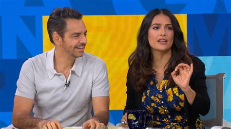 salma hayek and eugenio derbez dish on how to be a latin lover reveal worst pick up lines