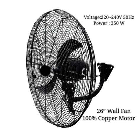 Wall Fan Heavy Duty 26 Industrial Wall Fan 100 Copper Motor
