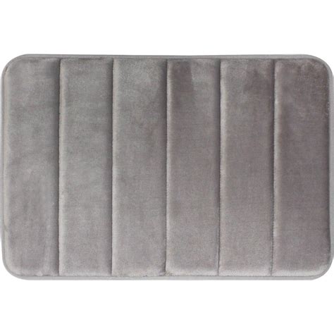 Home Dynamix Tranquility Light Gray 20 In X 30 In Bath Mat 2a Tqss