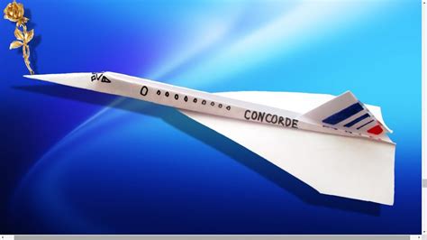 Paper Airplane Origami Concorde