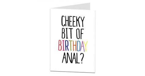 adult funny birthday card rude a