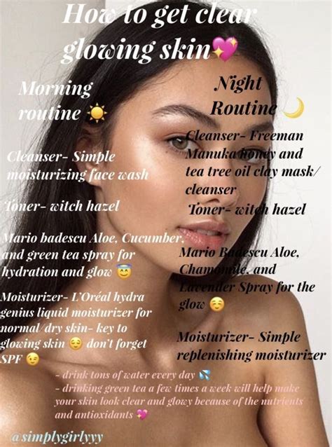 Routine Beauté Clear Glowing Skin Clear Skin Tips Beauty Tips For