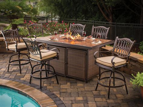 Bar Height Patio Set With Fire Pit • Knobs Ideas Site