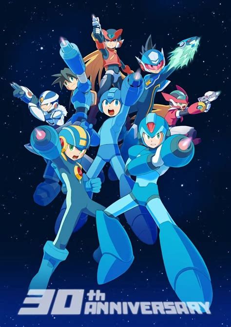 Mega Man 30th Anniversary Samanico On Tumblr Mega Man Art Mega Man