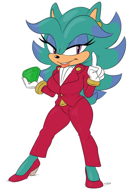 The Big Imageboard Tbib 2015 Anthro Black Nose Breasts Breezie The Hedgehog Clothed Clothing