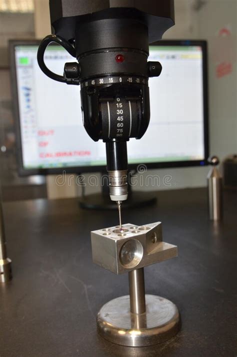 3d Precision Measurement On Machine Quality Control Parts Stock Photo