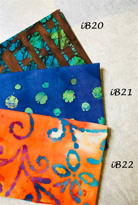 Colorful Batik Fat Quarters Hand Dyed Fabric India Batik Etsy