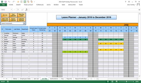 It calculates the number of days annual leave that have been accrued to date, so the template can also be set up to calculate based on days, or hours worked, so can accommodate part time staff too. Holiday Spreadsheet — db-excel.com