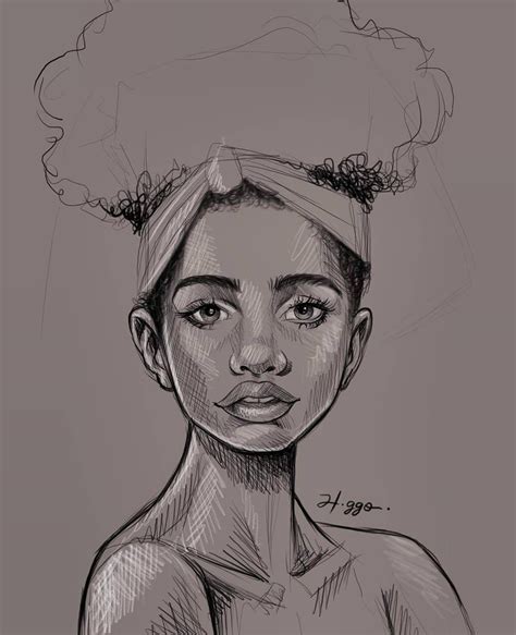 Afro Brasileira Desenho Desenhando Beleza Criacao Arte Music Drawings Drawing Sketches