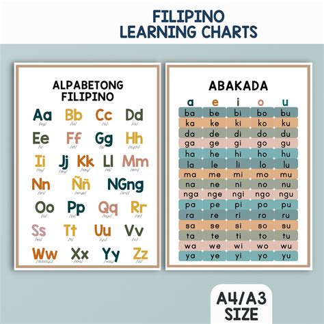 【ready Stock】 ♗ Alpabetong Filipino Abakada A4 Size Minimalist