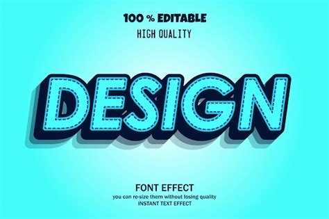 Premium Vector Modern Styled 3d Font Effect