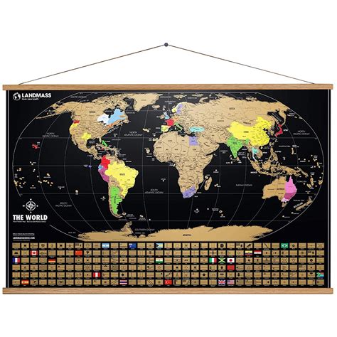 Framed Large Scratch Off World Map Scratch Off Map Of The Etsy