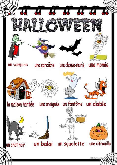 évaluation Sur La Date La Météo Halloween Et Les Couleurs - El Rincón de Ana Ferrero: HALLOWEEN
