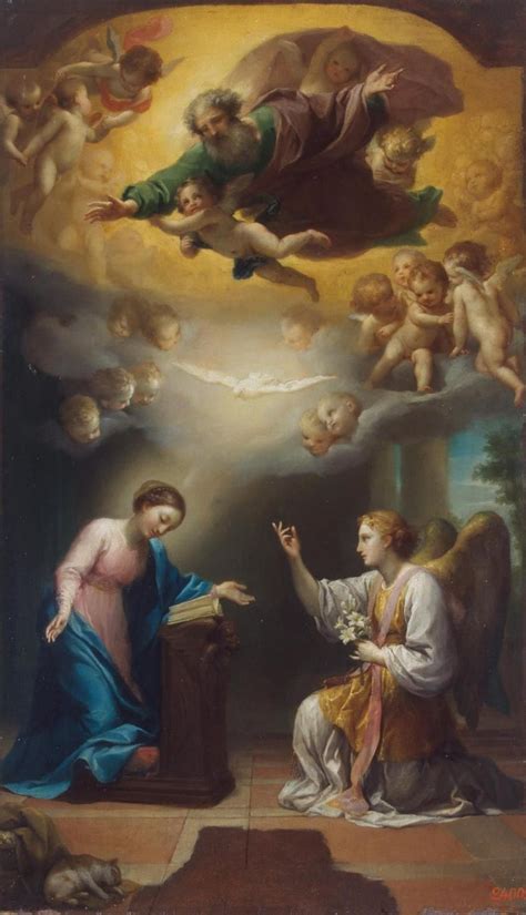 The Annunciation Painting Anton Raphael Mengs Oil Paintings