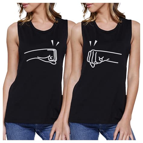 Fists Pound Bff Matching Black Muscle Tops 365 In Love 365 In Love Matching Ts Ideas