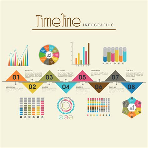 Creative Timeline Infographic Template Layout With Various Colorful
