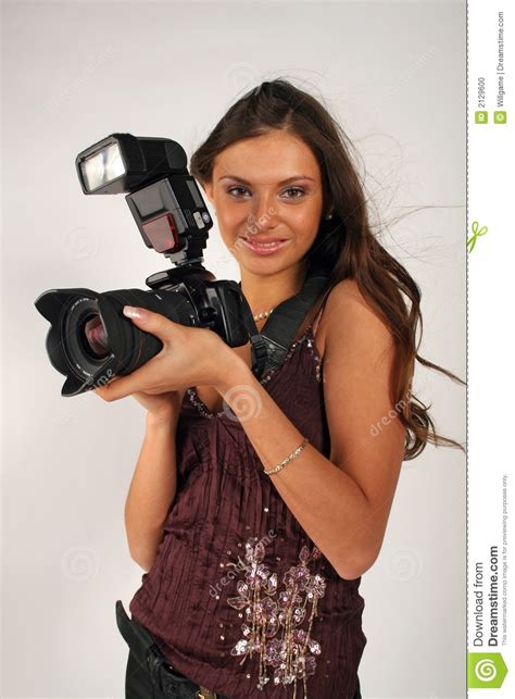 Girl Photographer Stock Photo Image Of Professional 2129600