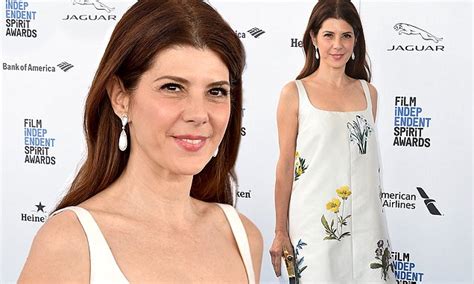Marisa Tomei Cuts A Ladylike Figure In Mini Dress At The Independent