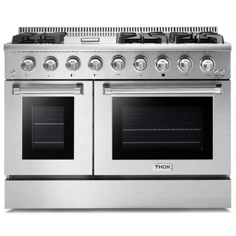 Freestanding 6 Burners Double Oven Gas Ranges At