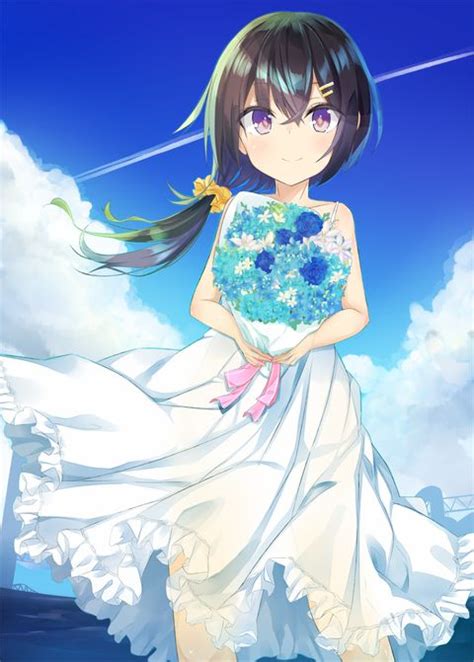 30 Trends Ideas Anime Girl Holding Bouquet Of Flowers Ritual Arte