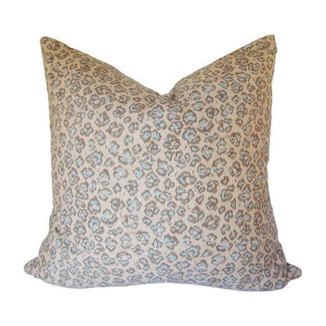 Custom Pillow Cover Animal Print By Jaclyn Smith Home In Robins Egg