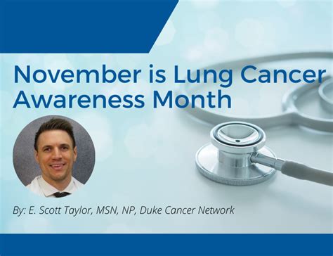 November Is Lung Cancer Awareness Month