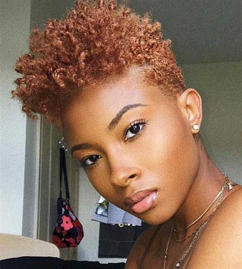 Wear it in a mini afro, as cute free curls, trimmed super short, as a mohawk, or taper the. 20+ Short Natural Hairstyles for Black Women | Short ...