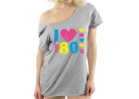 i love the 80s shirts i love the 80 t shirt off shoulder i etsy