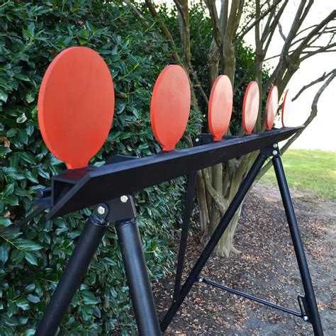Six Shooting Plate Target System With Stand Ar500 Steel Handgun And Rifle Targets Titan Great