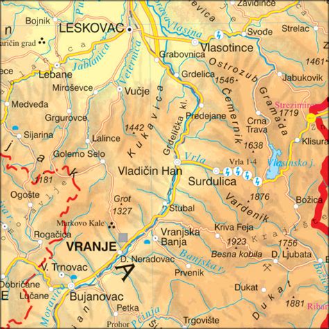 Geografska Karta Srbije Indigolalar