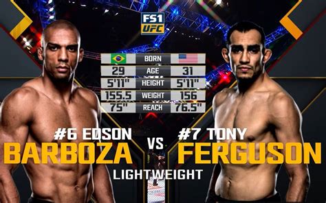 Etim at ufc 142 on tapology. 【UFC】 Tony Ferguson vs Edson Barboza_哔哩哔哩 (゜-゜)つロ 干杯~-bilibili