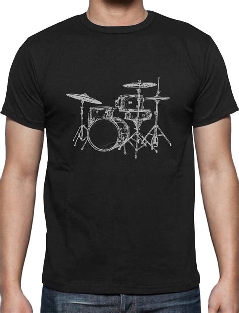 Create Shirts Crew Neck T For Drummer Cool Drums Design Printed Drums Player Men Short Office