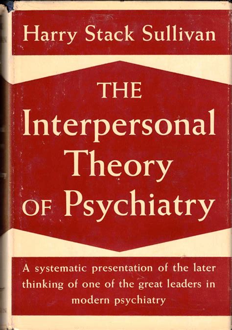 Sullivan Interpersonal Theory Of Psychiatry - Harry Stack Sullivan / The Interpersonal Theory of Psychiatry 1953 | eBay