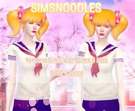 Sims 4 Mod Yandere Simulator Musume Ronshaku Hair Download E4a