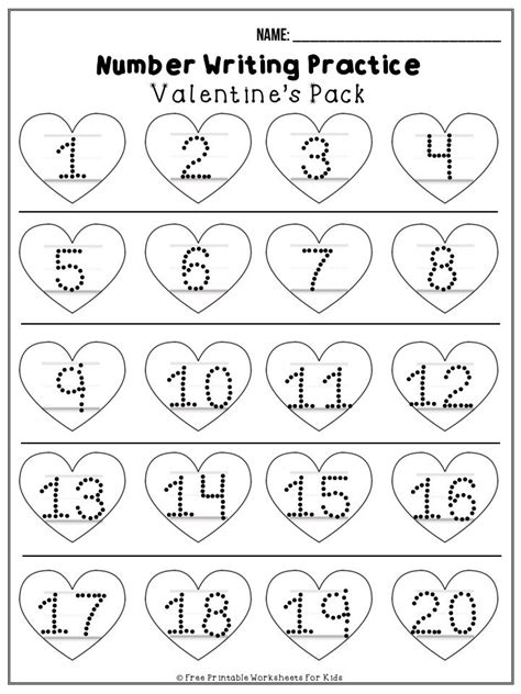 Valentines Printable Worksheets Pack Preschool Valentines Worksheets