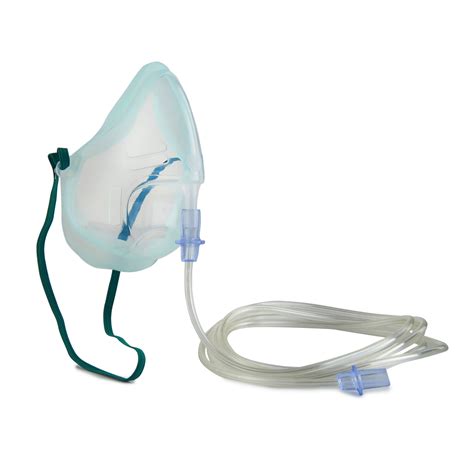 Oxygen Mask With Tubing Adult Medium Concentration Speciality Oxygen