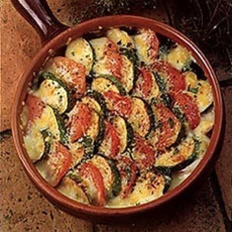 Courgettes And Tomatoes Au Gratin Recipe Vegetable
