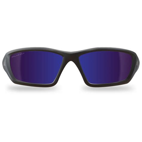 edge txrap418 robson safety glasses black frame blue polarized mirror lens full source