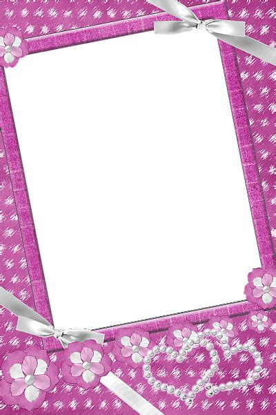 Please use and share these clipart pictures with your friends. Pink Transparent Frame with Flowers and Pearls | Gallery ...