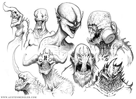 Scary Monster Sketches