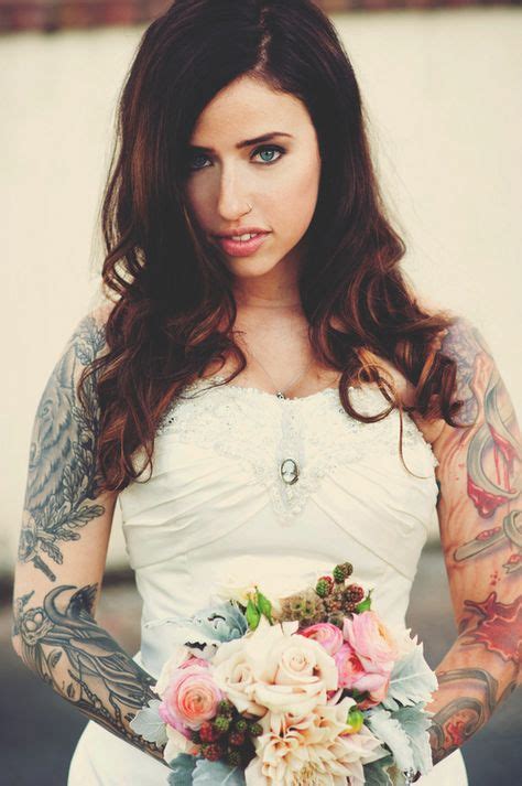 28 Best Tattooed Brides Images Brides With Tattoos Bride Dream Wedding
