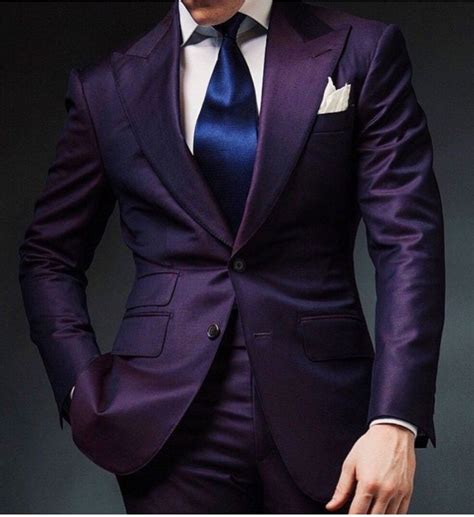 Pin By Two Lucky Teeth On Outfits Purple Suits Tuxedo For Men