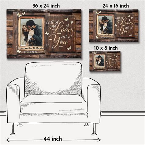 Personalized Canvas For Couple Customize Photo Sandjest