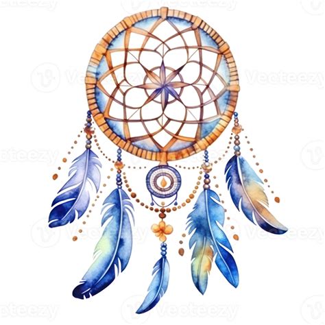 Watercolor Dream Catcher Isolated 26991869 Png