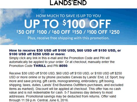 Lands End Coupons 30 Off Everything Online At Lands