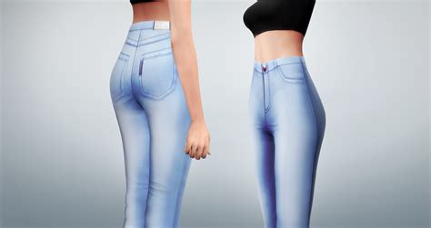 Sims 4 High Waisted Jeans Maxis Match