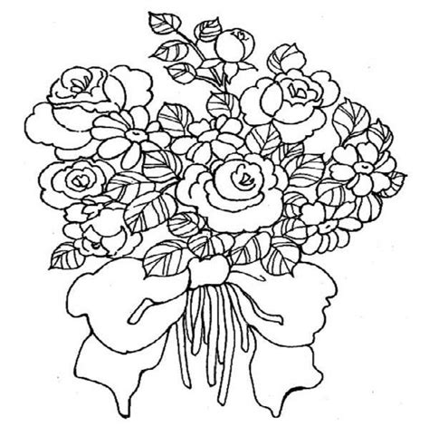 Top 7 flower bouquet coloring pages. Pin on Coloring ~ Detailed