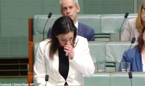 Australian Politician Emma Hussar Delivers Personal Speech On Domestic