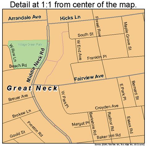 Great Neck New York Street Map 3630169