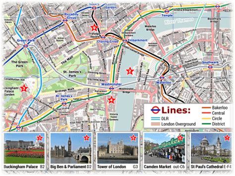 The london underground tube map is copyright of transport for london (tfl). London PDF Maps with Attractions & Tube Stations